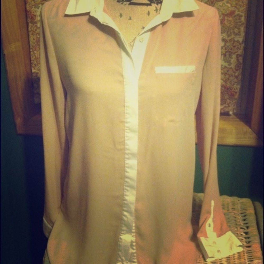 Free People Sheer Blouse S